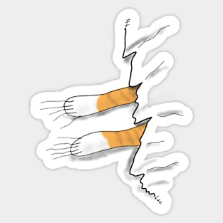 Cat claws Sticker